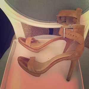 Calvin Klein Vivian Suede Heels, Sz 8